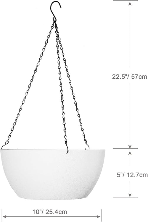10 inch Hanging Planters for Outdoor Indoor Plants - Image 2