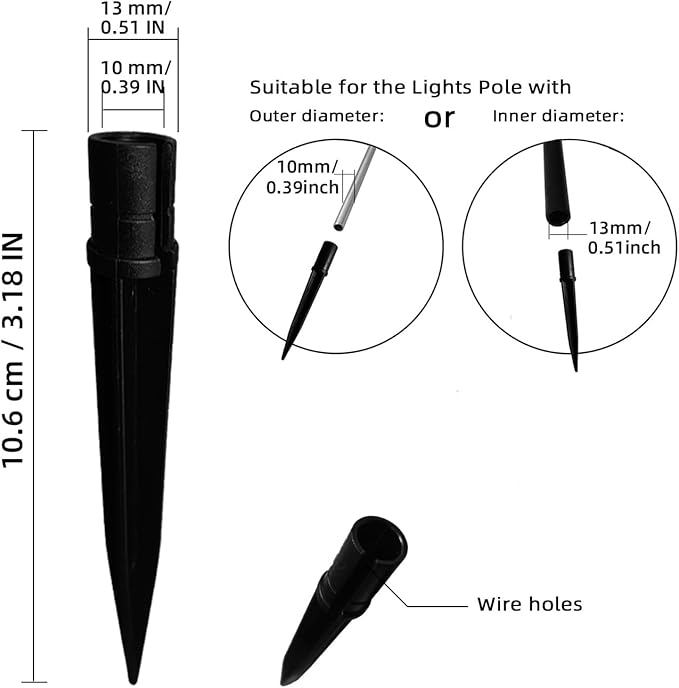 Replacement Stakes for Solar Lights, Solar Wheat Ear Lights Stakes for Outdoor - Image 3