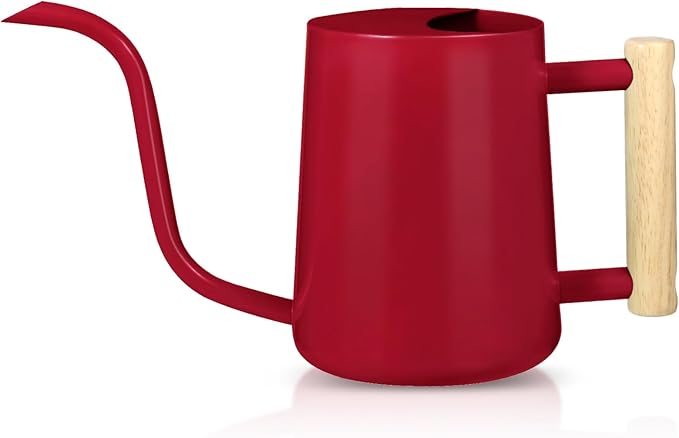 Watering Can Indoor Plants, 35oz Small Stainless Steel Metal Watering Can by GUKJOB