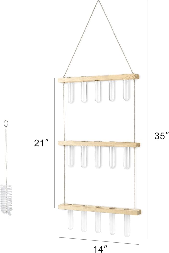 Mkono 3 Tiered Wall Hanging Plant Terrarium - Image 6