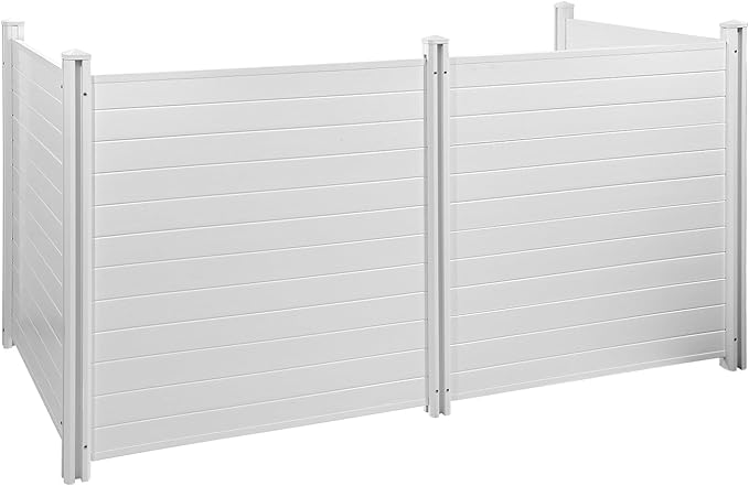 VEVOR Outdoor Privacy Screens, Pool Equipment Enclosure, Horizontal Vinyl - Image 10