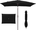 JEAREY 6.5x10 ft Rectangular Patio Umbrellas Rectangle Outdoor Umbrella by JEAREYOutdoorsCollection