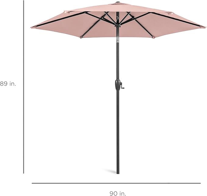 Best Choice Products 7.5ft Heavy-Duty Round Outdoor Market Table Patio Umbrella - Image 7
