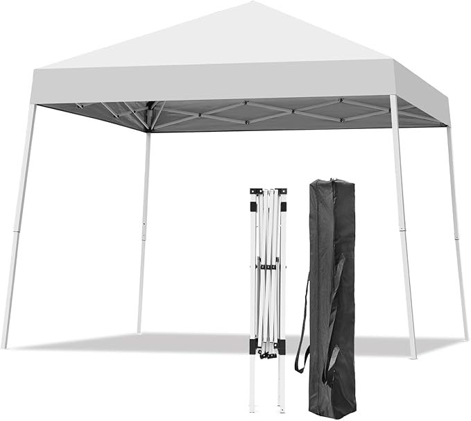 Canopy Tent, 10X10 FT Pop Up Canopy Outdoor Instant Tent Slant Legs by Oneofics