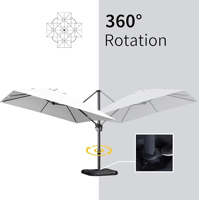 PURPLE LEAF 9' X 11.5' Patio Umbrella - Image 7