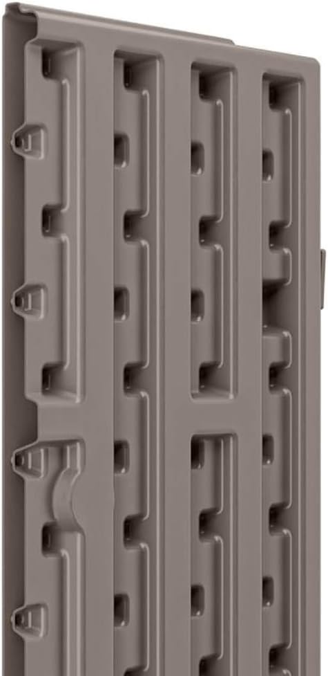 Suncast 2 Pack 4 Cubic Feet Resin Single Shelf Garage Wall Storage Cabinet - Image 9