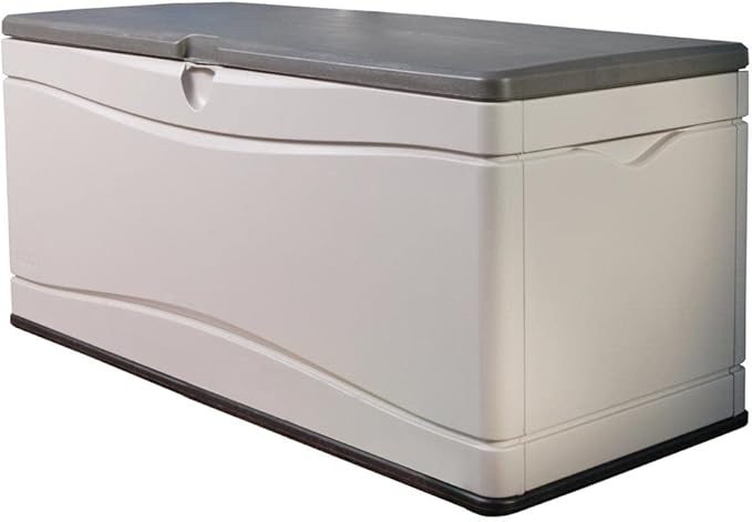 LIFETIME 60012 Extra Large Deck Box, 130 Gallon, Desert Sand/Brown by Lifetime