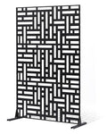 VEVOR Metal Privacy Screen, Outdoor Privacy Screens 3-Panel, Freestanding by VEVOR