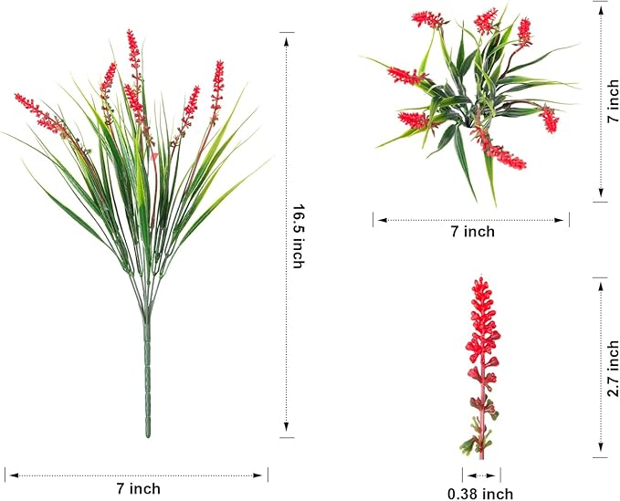 HyeFlora Artificial Fake Flowers Outdoor Plants - Image 3