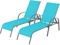 Giantex 2 Pack Patio Lounge Chair, Outdoor Chaise Lounge by Giantex