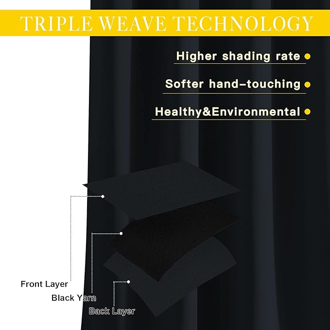 NICETOWN Blackout Curtain for Sliding Glass Door, Patio Door Curtains, Thermal - Image 3