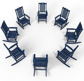 Oversized Rocking Chair Set of 8, Outdoor Rocking Chair by THOEOE