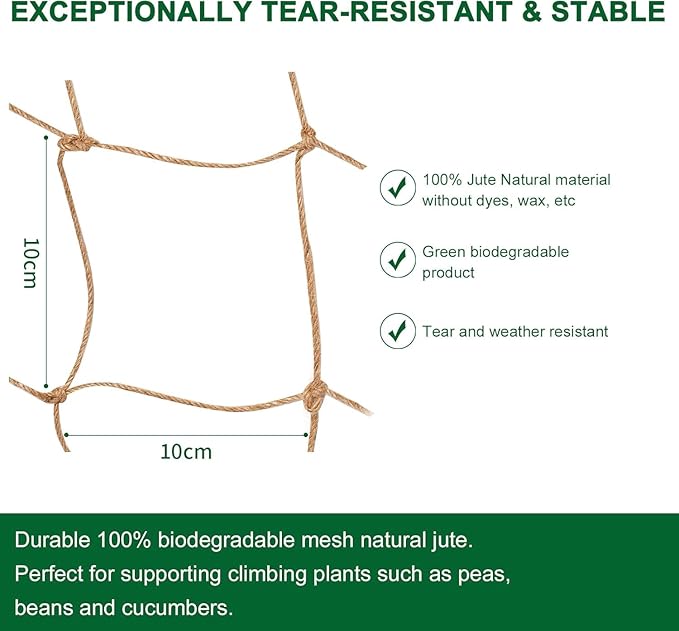 Jute Trellis Netting - Image 2