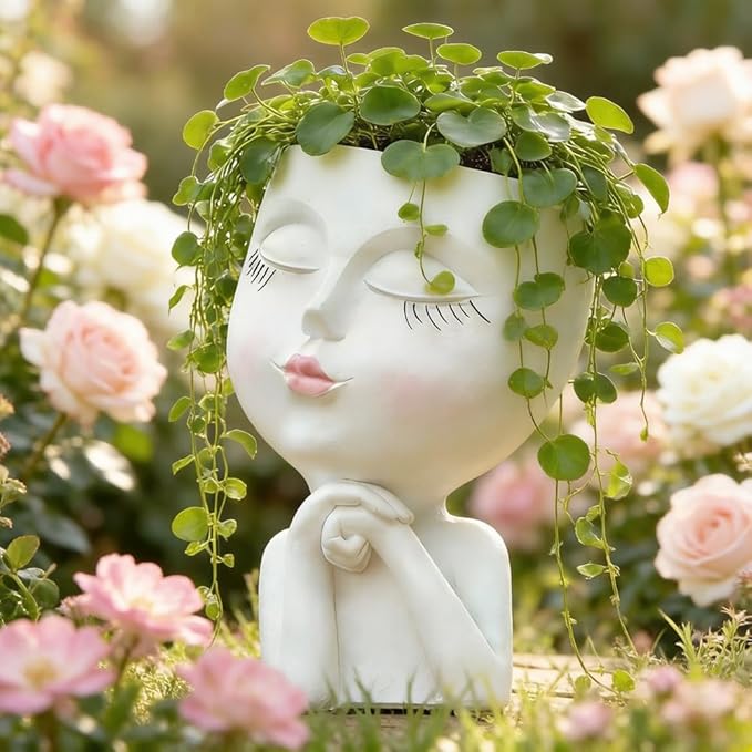 Face Planter, Head Planter, Plant Pots Indoor, Plant Pot - Image 3