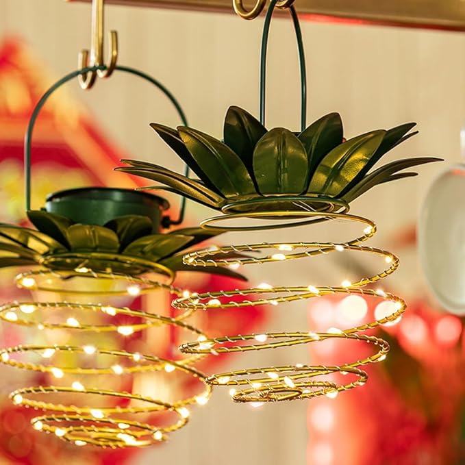 2 Pack Outdoor Solar Hanging Lantern Lights - Image 5