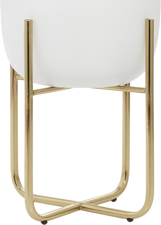 Deco 79 Metal Indoor Outdoor Planter Large Planter Pot - Image 4
