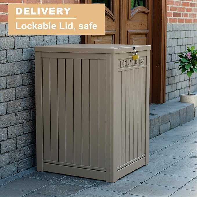 DRATO 48 Gallon Package Delivery Box, Large Lockable Storage Box, Double-Wall - Image 6