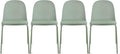 2xhome Modern Stackable Armless Dining Chair | Plastic Shell Seat by 2xhome