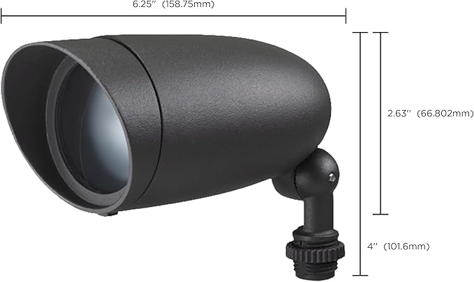 Nuvo Lighting 62/1203 LED Landscape Flood Fixture, Dark Gray, 3000 Kelvin Temp - Image 4