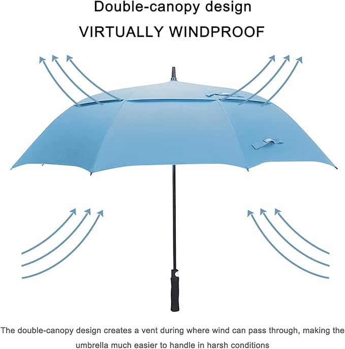 G4Free 47/54/62/68/72 Inch Automatic Open Golf Umbrella Oversize Extra Large - Image 4