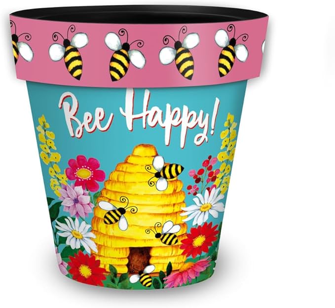 Briarwood Lane Bee Happy Beehive Small Planter by BriarwoodLane