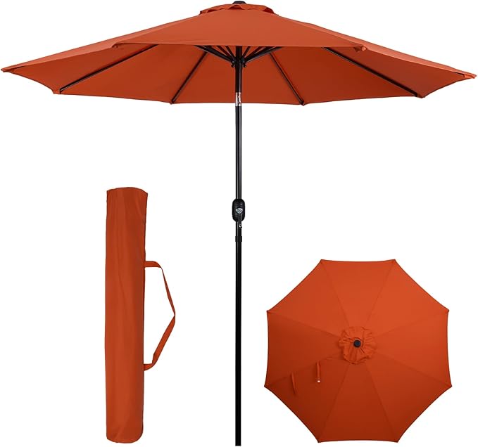 Backyard Expressions 9 ft. Patio Umbrella, Market Table Umbrella w/Tilt and by BackyardExpressions