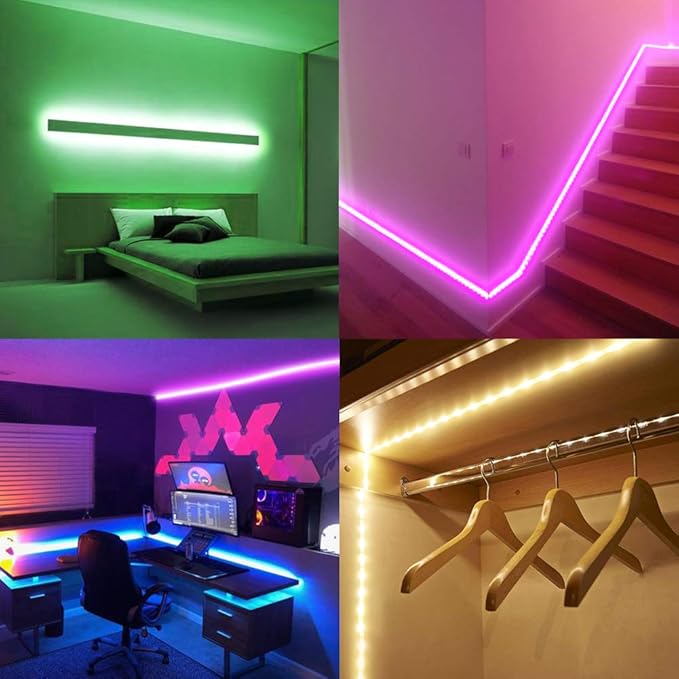DAYBETTER Led Strip Lights 16.4ft Waterproof Color Changing Led Lights - Image 2