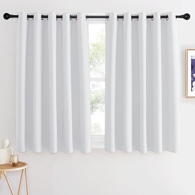 NICETOWN Room Darkening Greyish White Curtain by NICETOWN