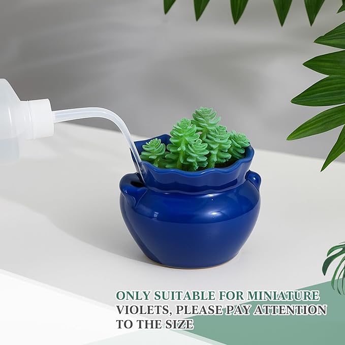 4 Sets African Violet Pots 4 Inch Self Watering Pot - Image 2