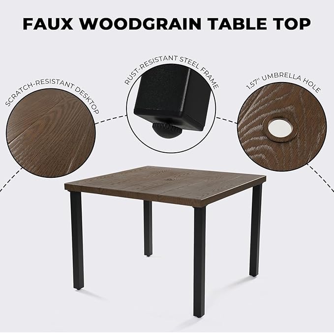Grand patio 5-Piece Outdoor Dining Set - Image 4
