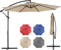 OLIXIS Offset Patio Umbrella, 9.7FT Cantilever Table Umbrellas by OLIXIS