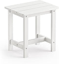 LUE BONA Outdoor Side Table, HDPS Small Outdoor Adirondack Side Tables by LUEBONA