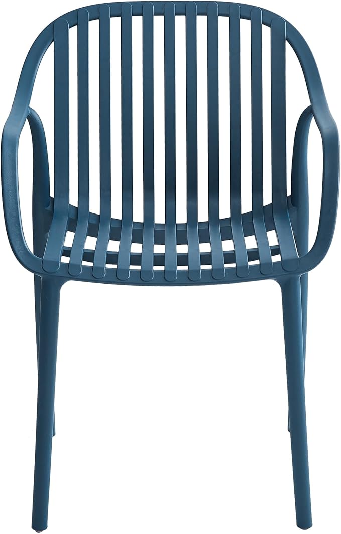 Modern Stackable Outdoor & Indoor Plastic Dining Chairs Set, Armchairs Set - Image 7