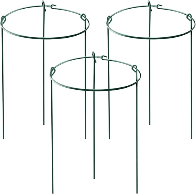 HiGift 3 Pack Peony Cages Support Stakes Ring by HiGift