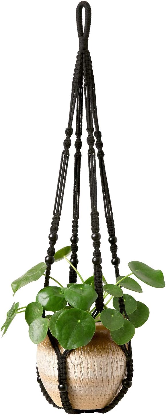 Mkono Macrame Plant Hanger Indoor Hanging Planter Basket by Mkono