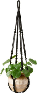 Mkono Macrame Plant Hanger Indoor Hanging Planter Basket by Mkono