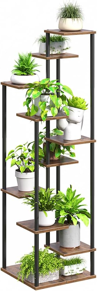 10 Tier Plant Stand Indoor, Tiered Corner Plant Shelf Flower Stand by Yzosvki