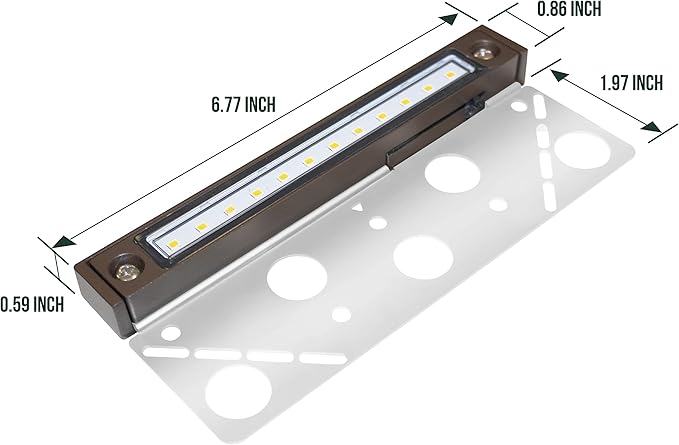 GKOLED 8-Pack Replaceable 6.8" LED Hardscape Lights, Low Voltage Retaining Wall - Image 7