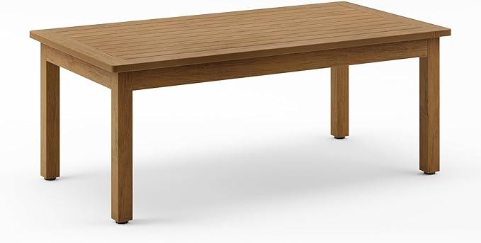 LUE BONA Outdoor Coffee Table, HDPS Patio Coffee Tables by LUEBONA
