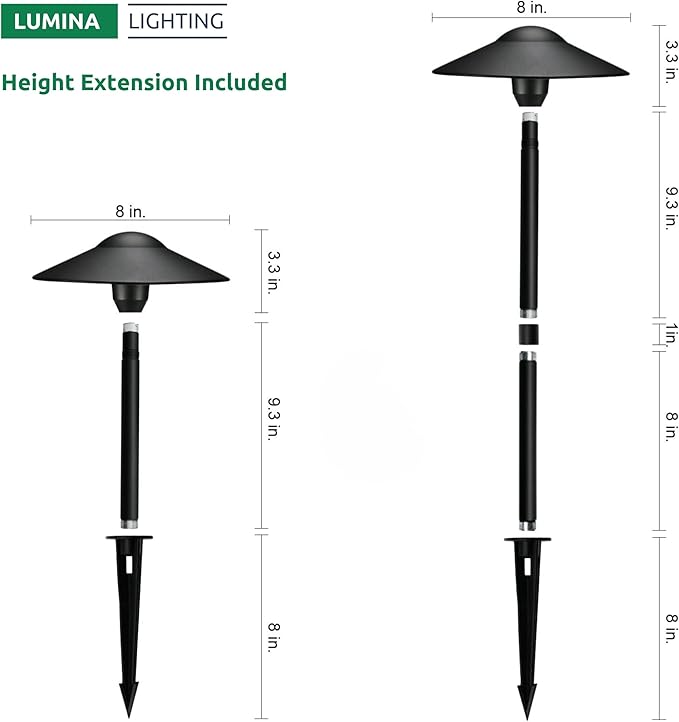Lumina Lighting® 3W Landscape Lighting 12V Landscape Lights Low Voltage - Image 6