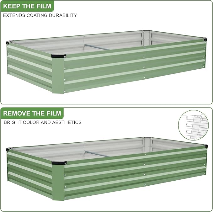 Galvanized Raised Garden Bed Outdoor | Metal Raised Garden Bed - Image 8
