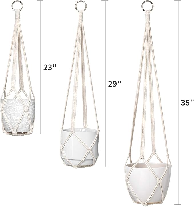 Dahey Macrame Plant Hanger Set of 3 - Image 7