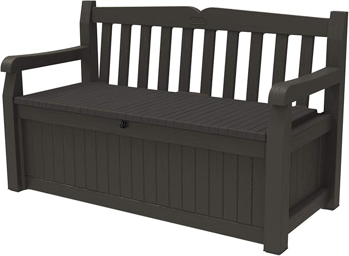 Keter Solana 70 Gallon Storage Bench Deck Box by Keter