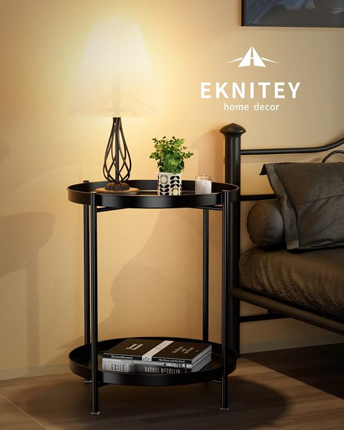 EKNITEY 2 Tier End Table - Image 4