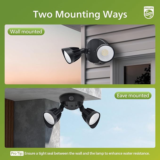 Philips Dusk to Dawn 44W 3500LM LED Security Flood Lights Outdoor, 5000K - Image 5
