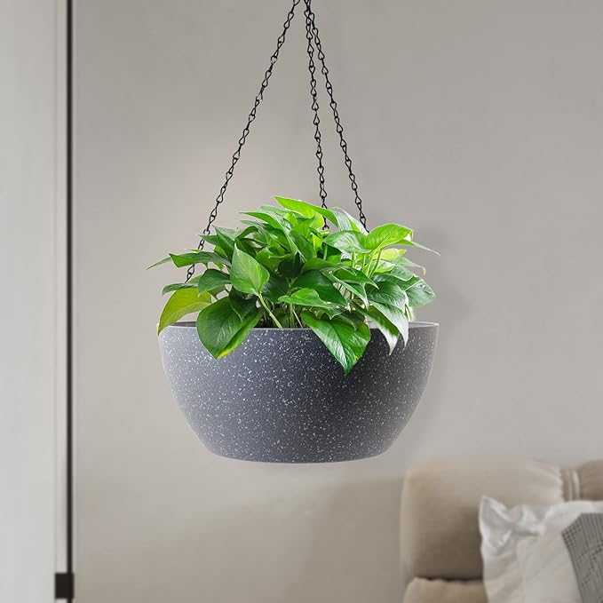 10 inch Hanging Planters for Outdoor Indoor Plants - Image 5