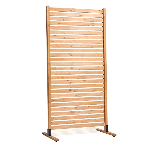 VEVOR Wooden Privacy Screen, Freestanding Wood Privacy Panel - Image 11