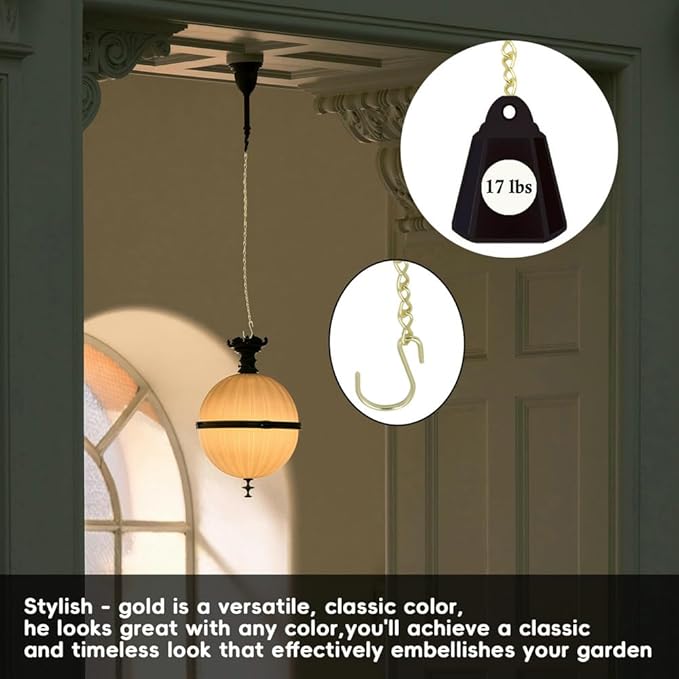 236 Inch Gold Hanging Baskets Chains - Image 7