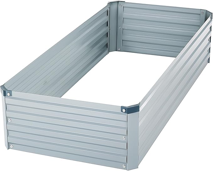 2 Pack 4x2x1FT Galvanized Raised Garden Bed Kit, Outdoor Metal Planter Box - Image 5