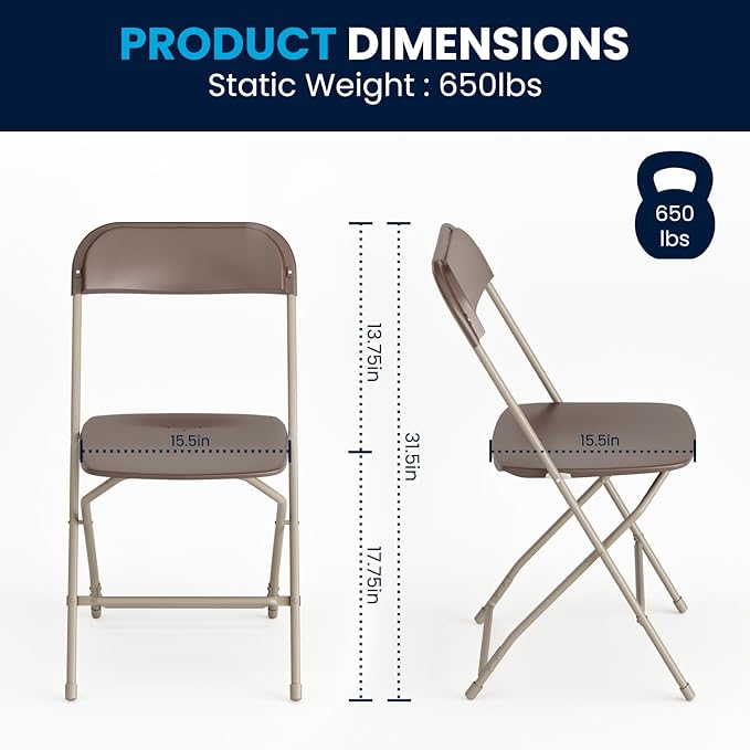 Flash Furniture Hercules Series Plastic Folding Chair - Image 2